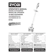 Ryobi P2705 Cultivator manual cover