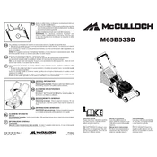 McCulloch M65B53SD manual cover