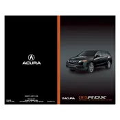 Acura RDX Base 2013 SUV manual cover