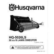 Husqvarna HQ-5026LS Lawn Sweeper manual cover