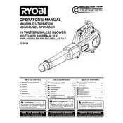 Ryobi P21014 Blower manual cover