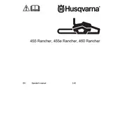 Husqvarna 455 Rancher Chainsaw manual cover