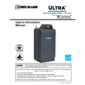 Weil-McLain UControl Ultra Series 4 Boiler manual cover