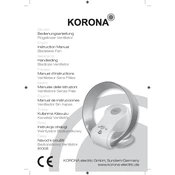 Korona 81008 Fan manual cover