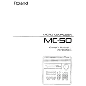 Roland MC-50 manual cover