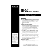 Roland HP-7 3 manual cover