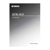 Yamaha HTR-5835 Receiver manual cover