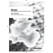 Samsung Steam Sanitize DVG54R7200 Dryer manual cover