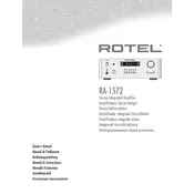 Rotel RA-1572 Amplifier manual cover