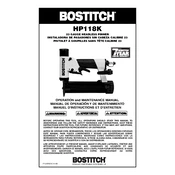 Bostitch HP118K Pinner manual cover