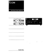 Icom IC-729 Transceiver manual cover