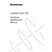 Lenovo U31-70 Laptop manual cover