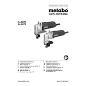 Metabo Ku 6870 Shear manual cover