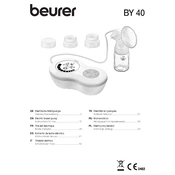 Beurer BY 40 Breast Pump manual cover