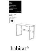 Habitat Kilo KILO-CT-SS12-A 4443254 Table manual cover