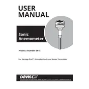 Davis 6415 Anemometer manual cover