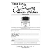 West Bend L5765 86604CF Food Steamer manual cover