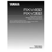 Yamaha RX-V392 Receiver manual cover