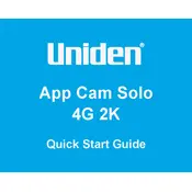 Uniden App Cam Solo 4G 2K Camera manual cover