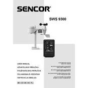 Sencor SWS 9300 Weather Station manual cover