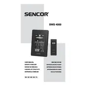 Sencor SWS 4000 Weather Station manual cover