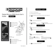 Kenworth Digital Mirrors Truck manual cover