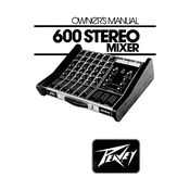 Peavey 600 Stereo Mixer Mixer manual cover