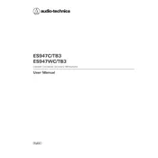 Audio-Technica ES947C-TB3 Microphone manual cover