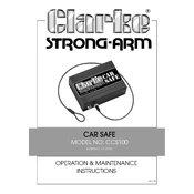 Clarke 7710195 CCS100 Car manual cover