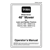 Toro Wheel Horse 48-inch 78265 Mower manual cover