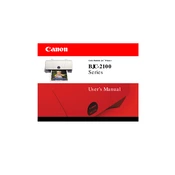 Canon Color Bubble Jet BJC-2100 Series manual cover