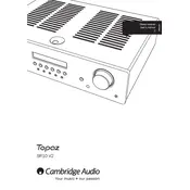 Cambridge Audio Topaz SR10 Ver.2.0 Receiver manual cover