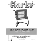 Clarke 6926013 Devil370SPC Quartz Halogen Heater manual cover