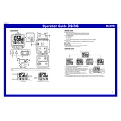 Casio DQ746 Clock manual cover