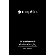 Mophie UV Sanitizer With Wireless Charging Charger manual cover