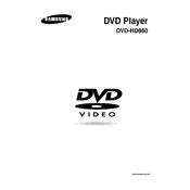 Samsung DVD-HD860 DVD Player manual cover