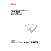 Canon LX-MH502Z manual cover