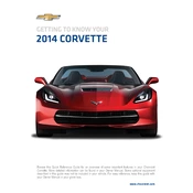 Chevrolet Corvette 2014 manual cover