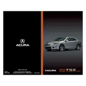 Acura TSX 2012 Sedan manual cover