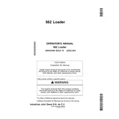 John Deere 562 Loader manual cover