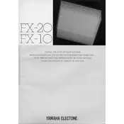 Yamaha Electone FX-20 Keyboard manual cover