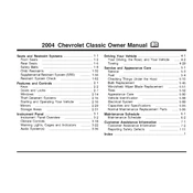 Chevrolet Malibu Classic 2004 manual cover