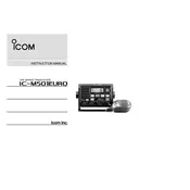 Icom IC-M501EURO Transceiver manual cover