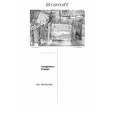 Brandt BFU4521NW Freezer manual cover