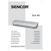 Sencor SLA 102 Laminator manual cover