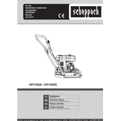 Scheppach HP1100S 5804603984 Plate Compactor manual cover