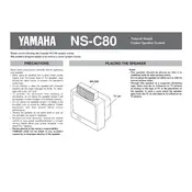 Yamaha NS-C80 Speaker manual cover