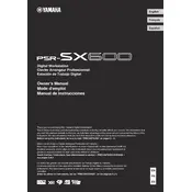 Yamaha PSR-SX600 Keyboard