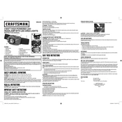 Craftsman CMXLHB1 Headlight manual cover