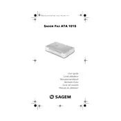 Xerox Sagem Fax ATA 101S Telephone manual cover